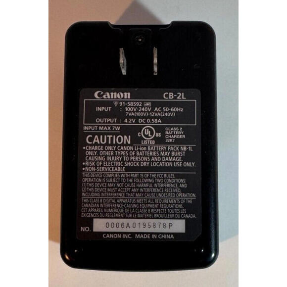 Genuine Canon CB-2LS Battery Charger - Picture 2 of 2